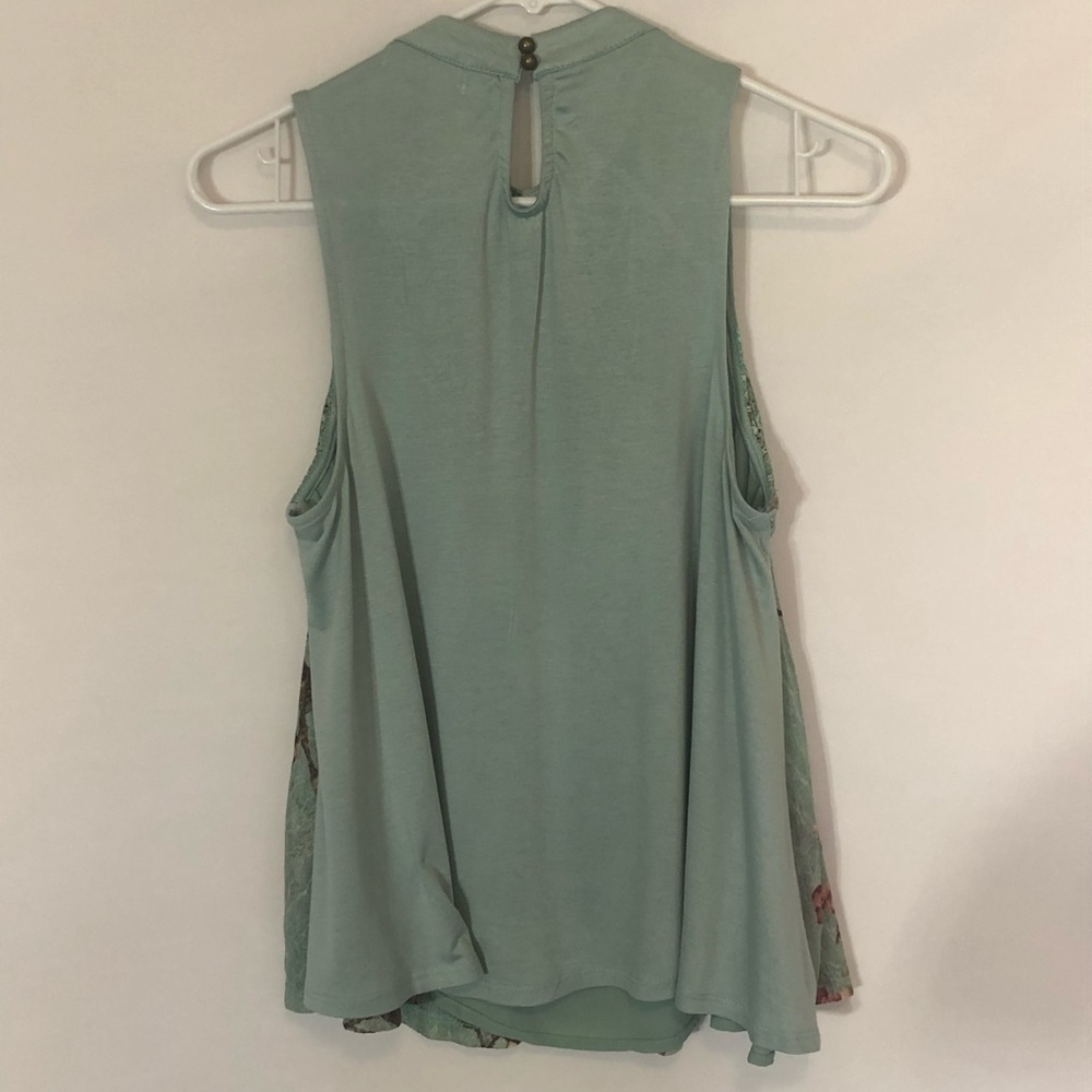 Lace sheer floral airy tank top fairy core - Picture 6 of 14